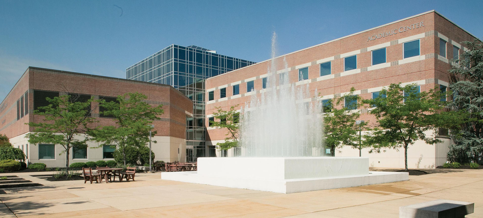 fountain at Rowan SOM